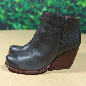 Kork-ease Natalya Wedge Black Brown Booties 5